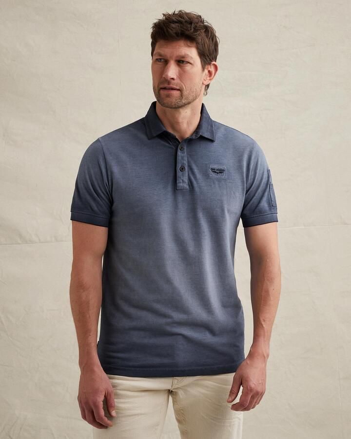 PME LEGEND Polo van piqué met flight pocket