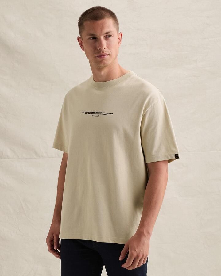 PME LEGEND Relaxed fit T-shirt van 100% katoen met backprint