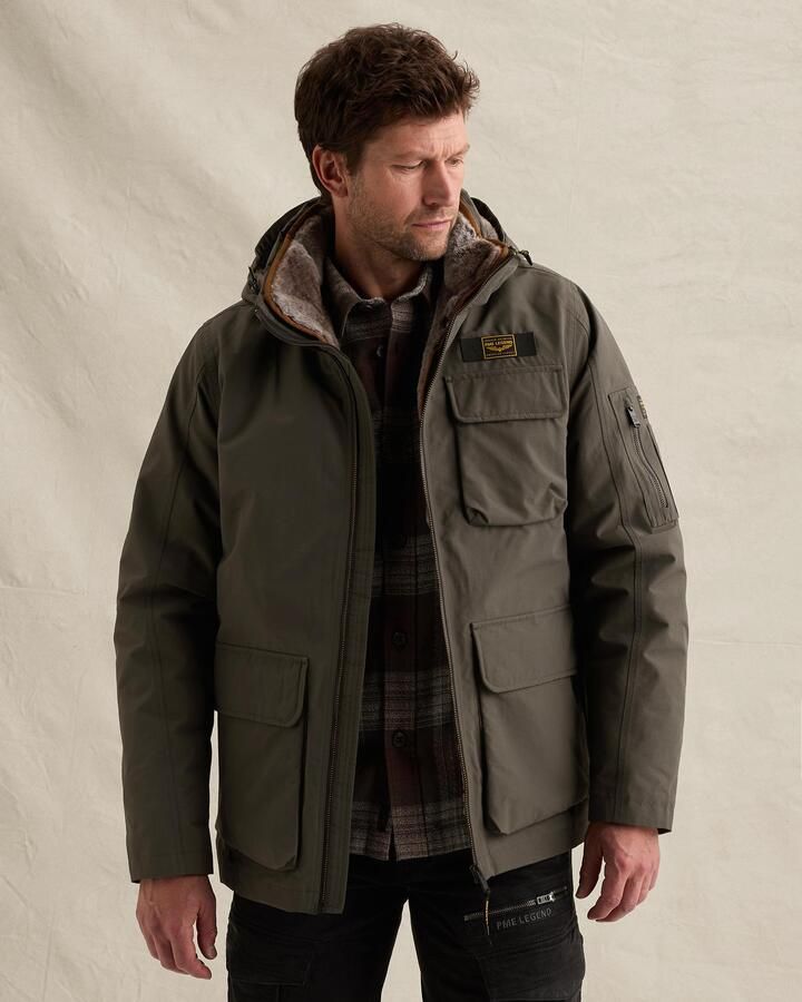 PME LEGEND Heren Jassen Semi Long Jacket Rock-pack Donkergrijs