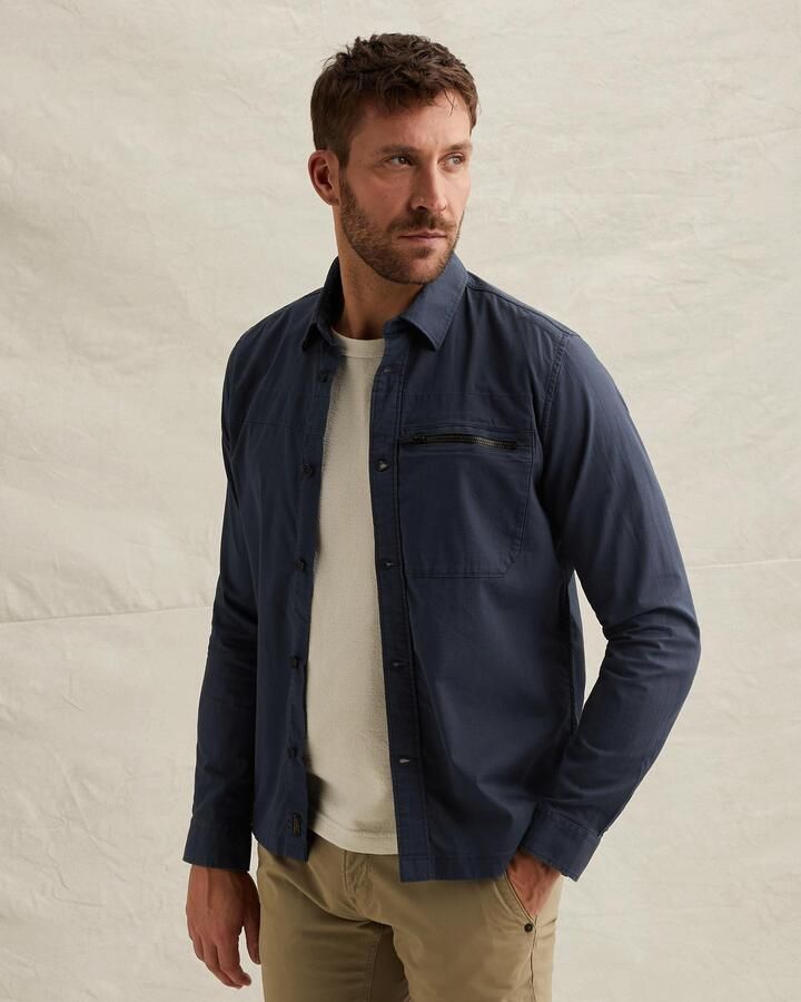 PME LEGEND Shirt jacket met knoopsluiting en borstzak - Foto 4