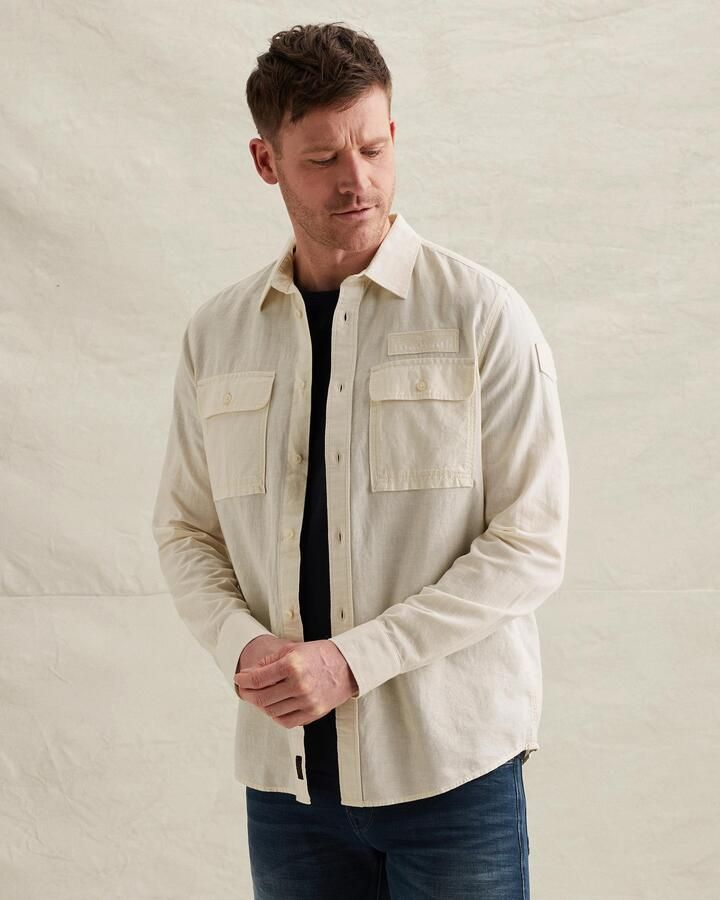 PME LEGEND Shirt jacket met ruitpatroon en borstzakken - Foto 4