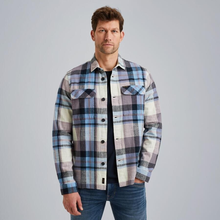 PME Legend Slub Yarn Dyed Overhemd Lange Mouw Multicolor Heren
