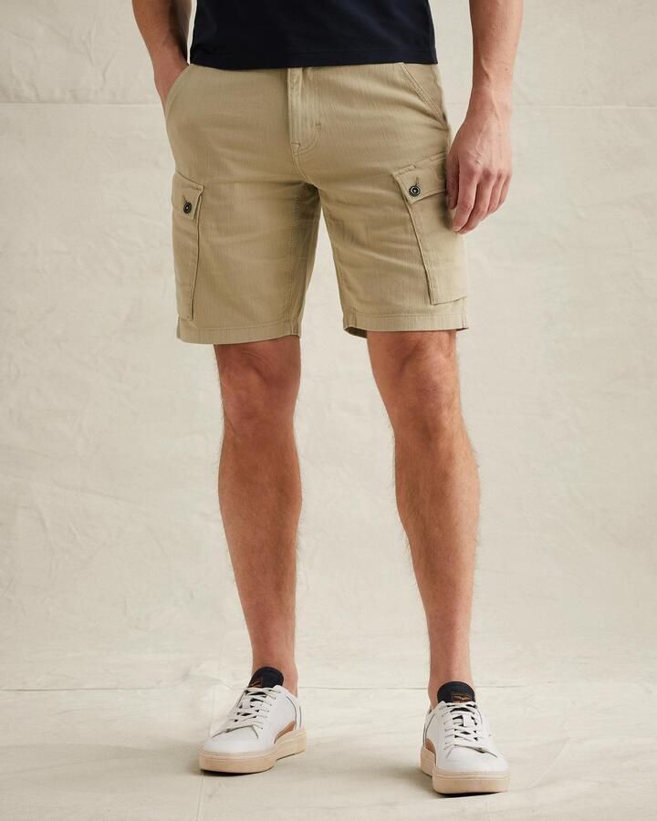 PME LEGEND Shorts van twill met garment-dye wassing - Foto 3