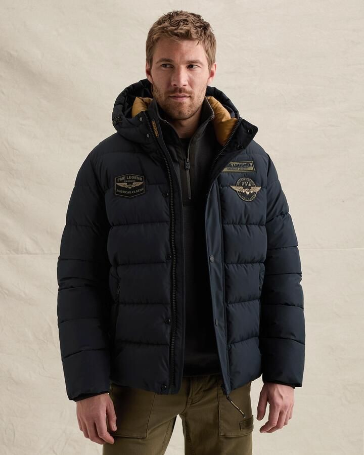 PME Legend SNOWBURST BADGES pufferjas donkerblauw - Foto 3