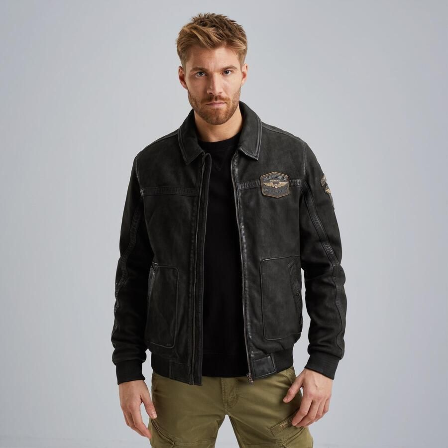 PME Legend leren flight jacket SUMMER HUDSON zwart - Foto 2