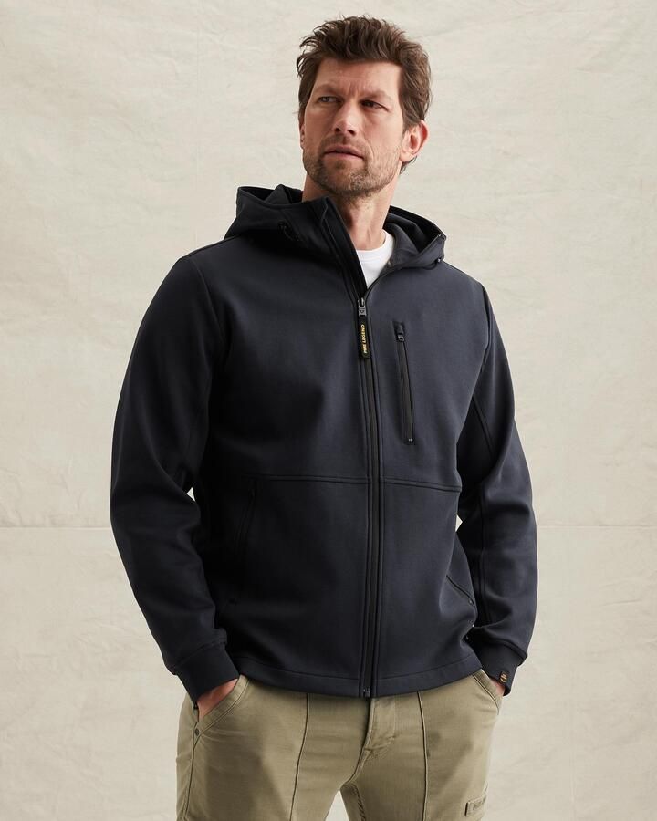 PME LEGEND Sweat jacket met capuchon en borstzak