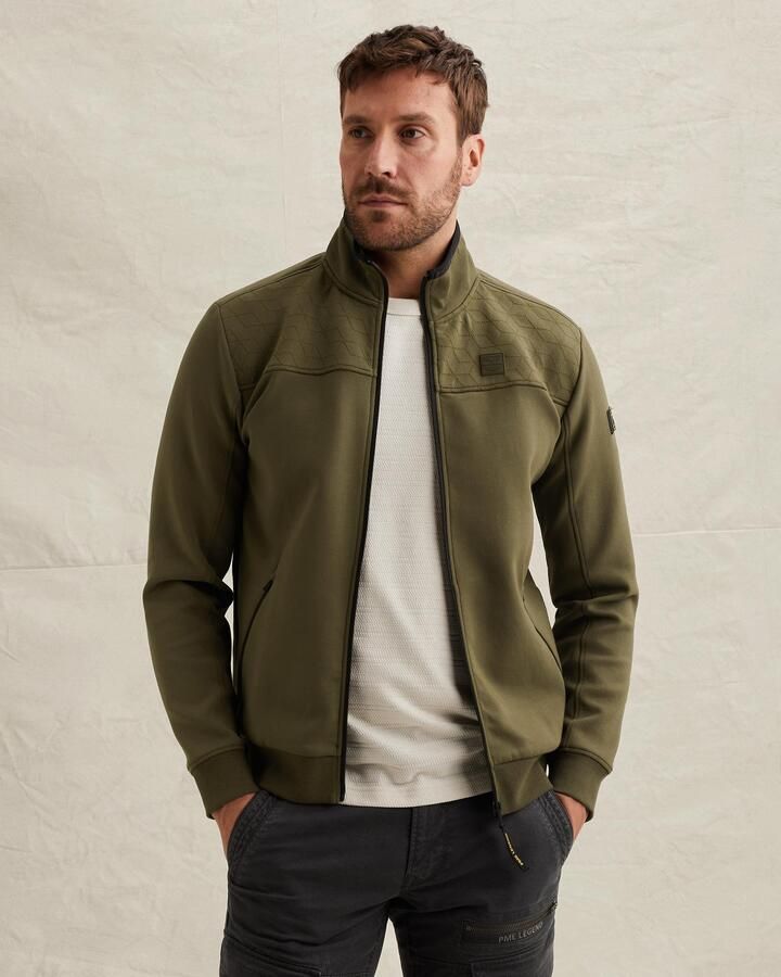 PME LEGEND Sweat jacket met opstaande kraag en ritssluiting - Foto 4