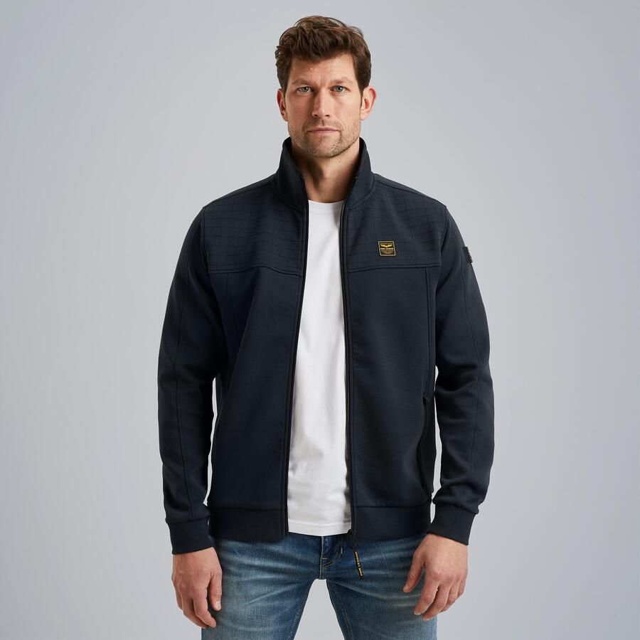 PME LEGEND Heren Jassen Zip Jacket Spacer Look Sweat Blauw