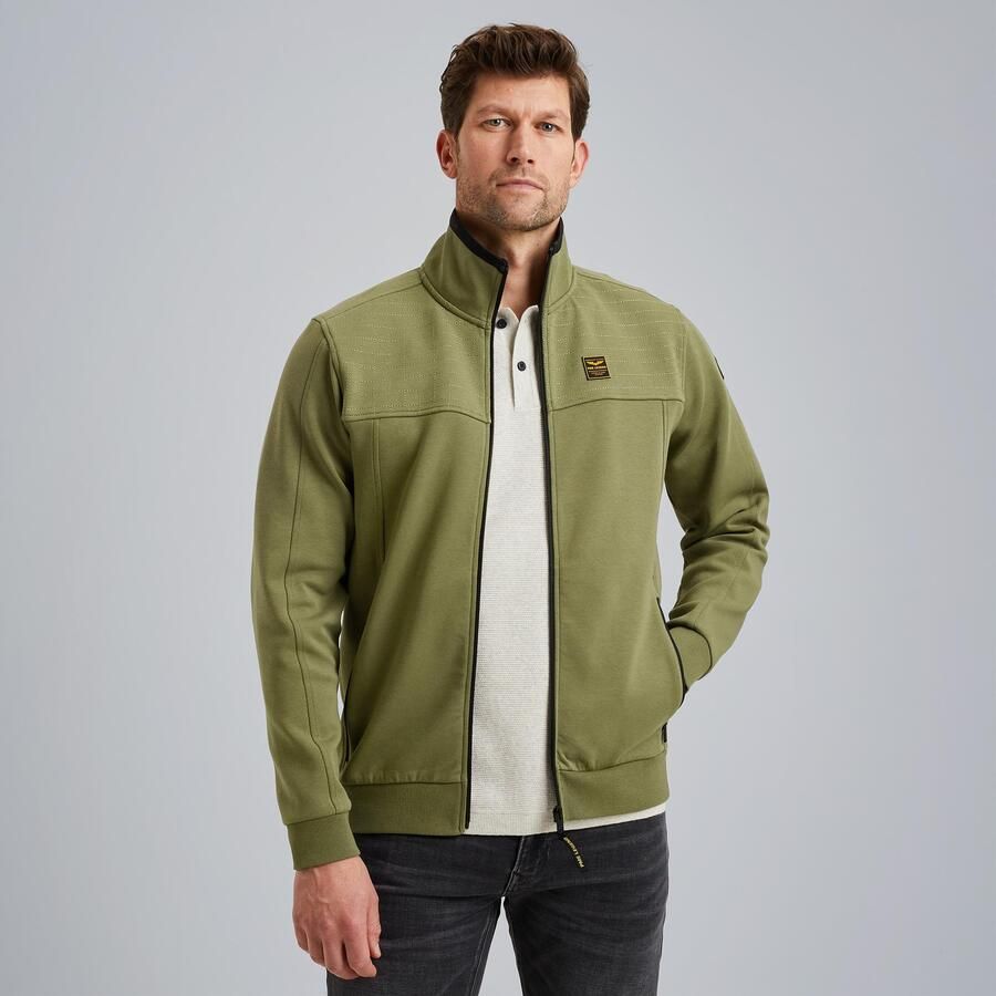 PME Legend Sweatjack met labelbadges model 'spacer look'