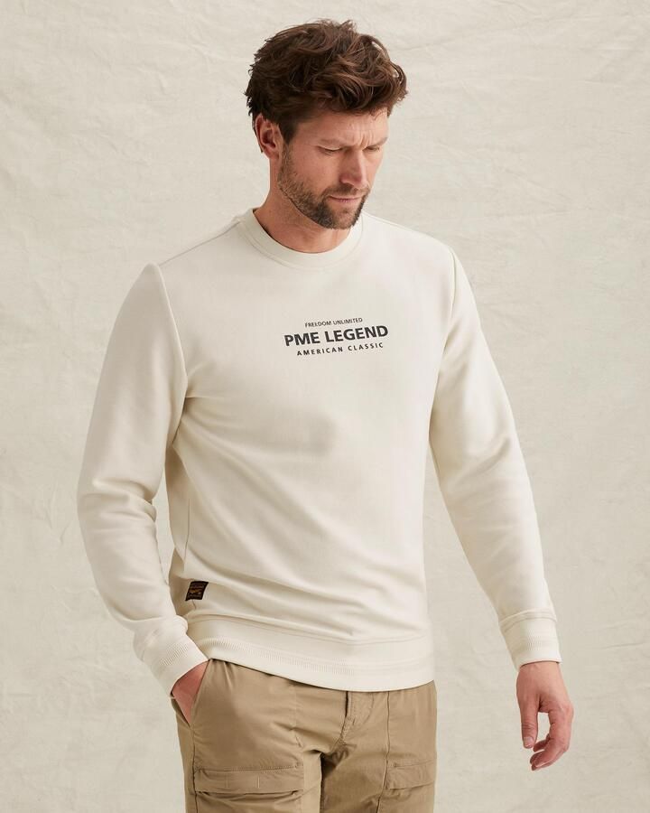 PME LEGEND Sweatshirt met artwork en ribkraag - Foto 4