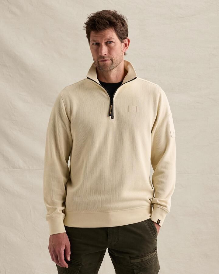 PME LEGEND Sweatshirt met halve rits en flight pocket