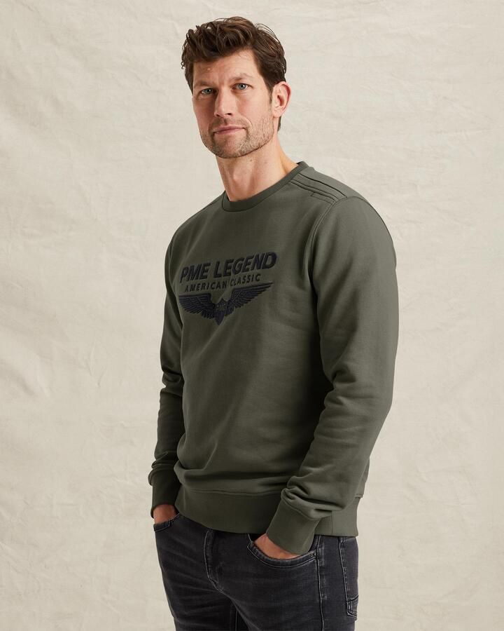 PME Legend sweater donkergroen - Foto 4