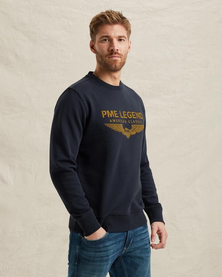 PME Legend sweater donkerblauw - Foto 3