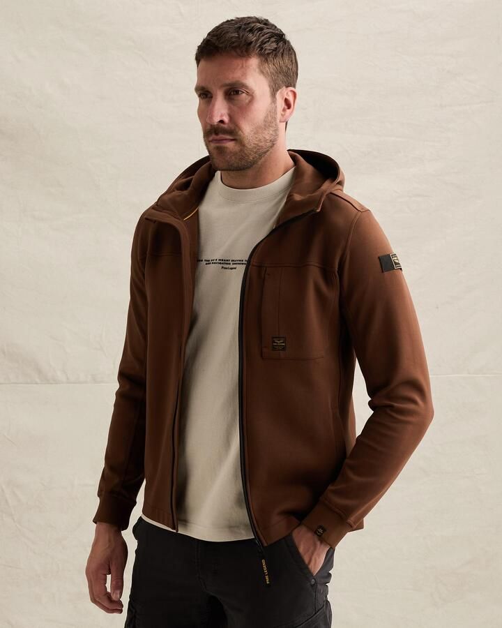 PME LEGEND Sweatvest met capuchon en ritssluiting