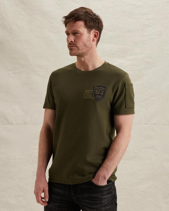 PME LEGEND T-shirt met artwork en flight pocket - Foto 2