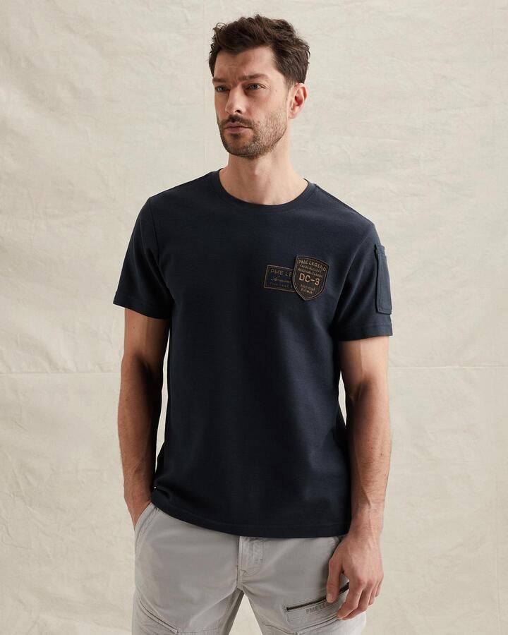 PME LEGEND T-shirt met artwork en flight pocket - Foto 2