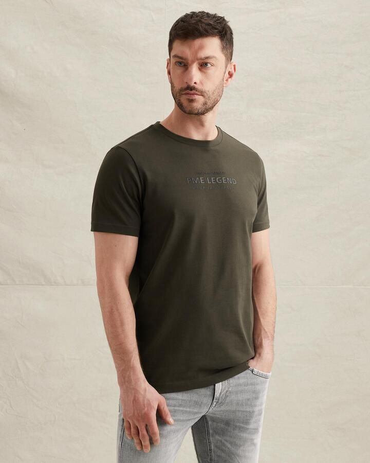 PME LEGEND T-shirt met artwork en stitching details - Foto 2