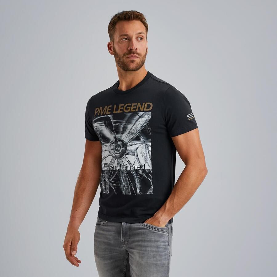 PME Legend T-shirt met labelprint