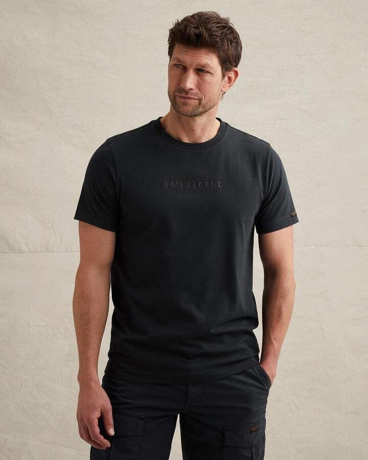PME LEGEND T-shirt met artwork van katoenen jersey - Foto 2