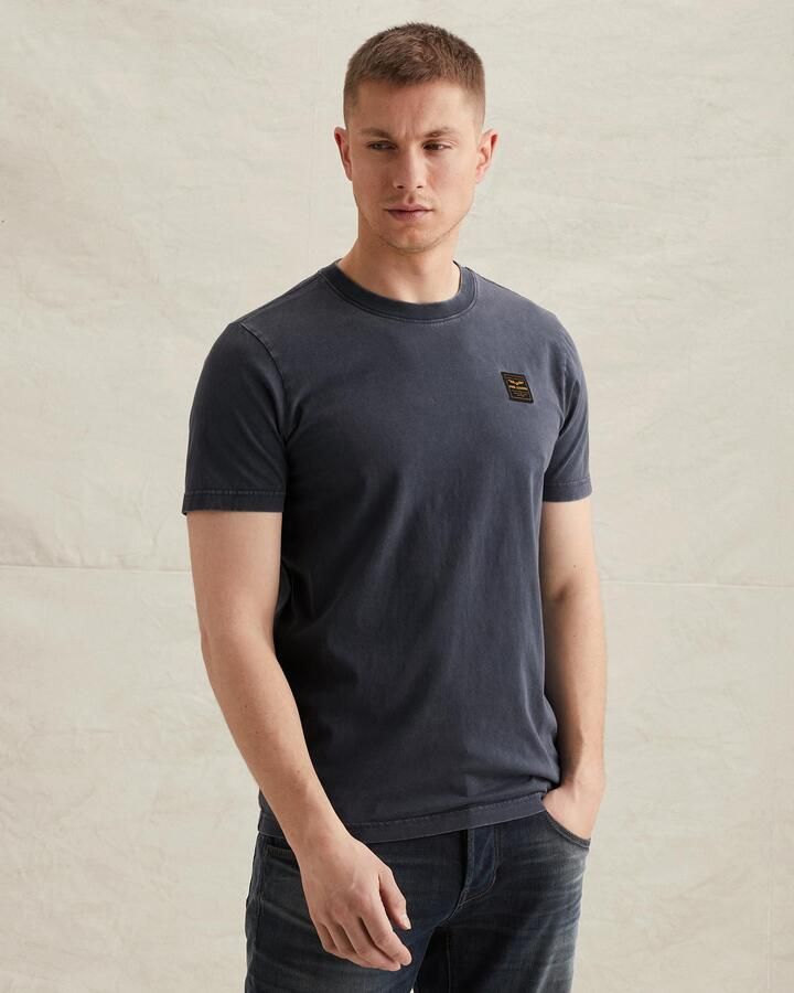 PME LEGEND Heren Polo's & T-shirts Acid Wash + Garment Dye Blauw - Foto 6