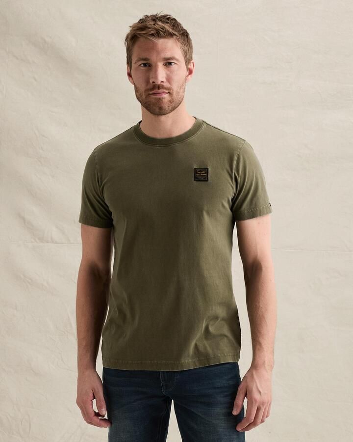 PME LEGEND T-shirt met garment-dye wassing en label - Foto 3
