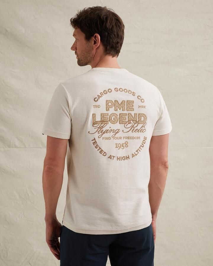 PME LEGEND T-shirt met geborduurd artwork op de rug - Foto 3
