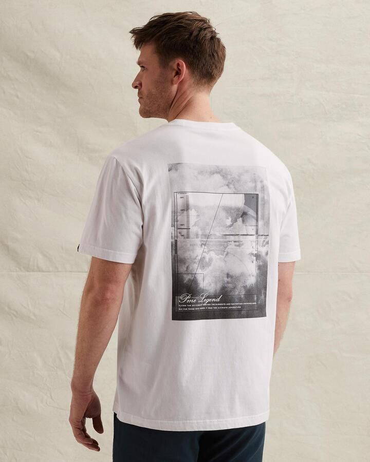 PME LEGEND Heren Polo's & T-shirts Short Sleeve R-neck Jersey Digital Comfort Wit - Foto 5