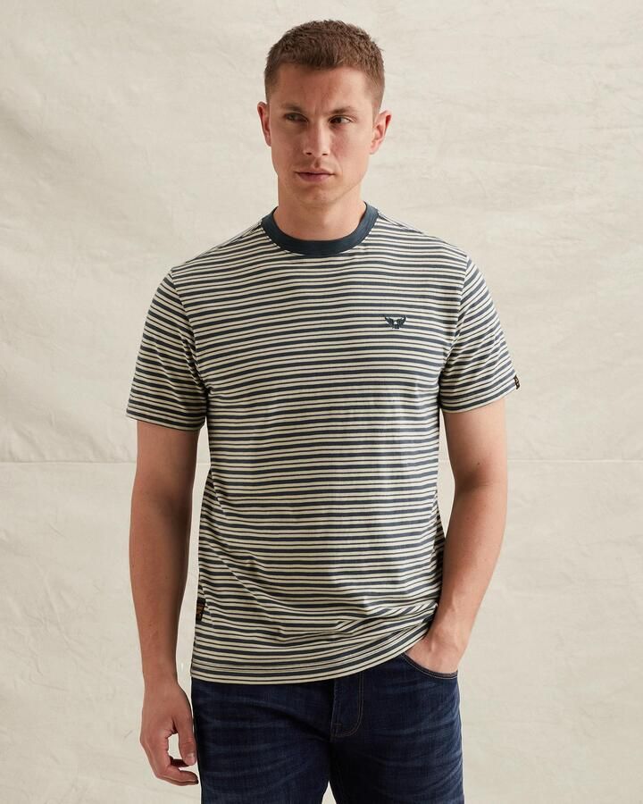 PME Legend T-shirt in all-over look met ronde hals - Foto 3