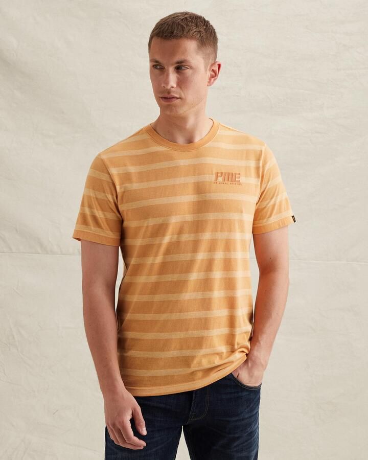 PME LEGEND T-shirt met tonaal streeppatroon - Foto 3
