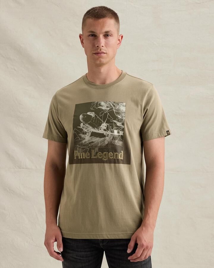 PME LEGEND T-shirt van 100% katoenen jersey met artwork