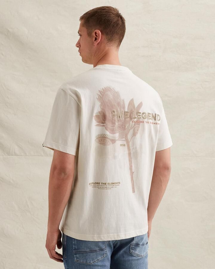 PME LEGEND T-shirt van een katoenblend met artwork op de rug - Foto 4