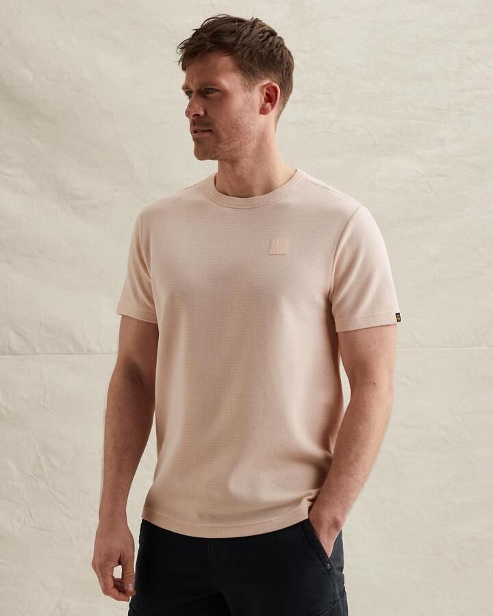PME LEGEND Heren Polo's & T-shirts Short Sleeve R-neck Russel Jersey Interlock Lichtroze - Foto 8