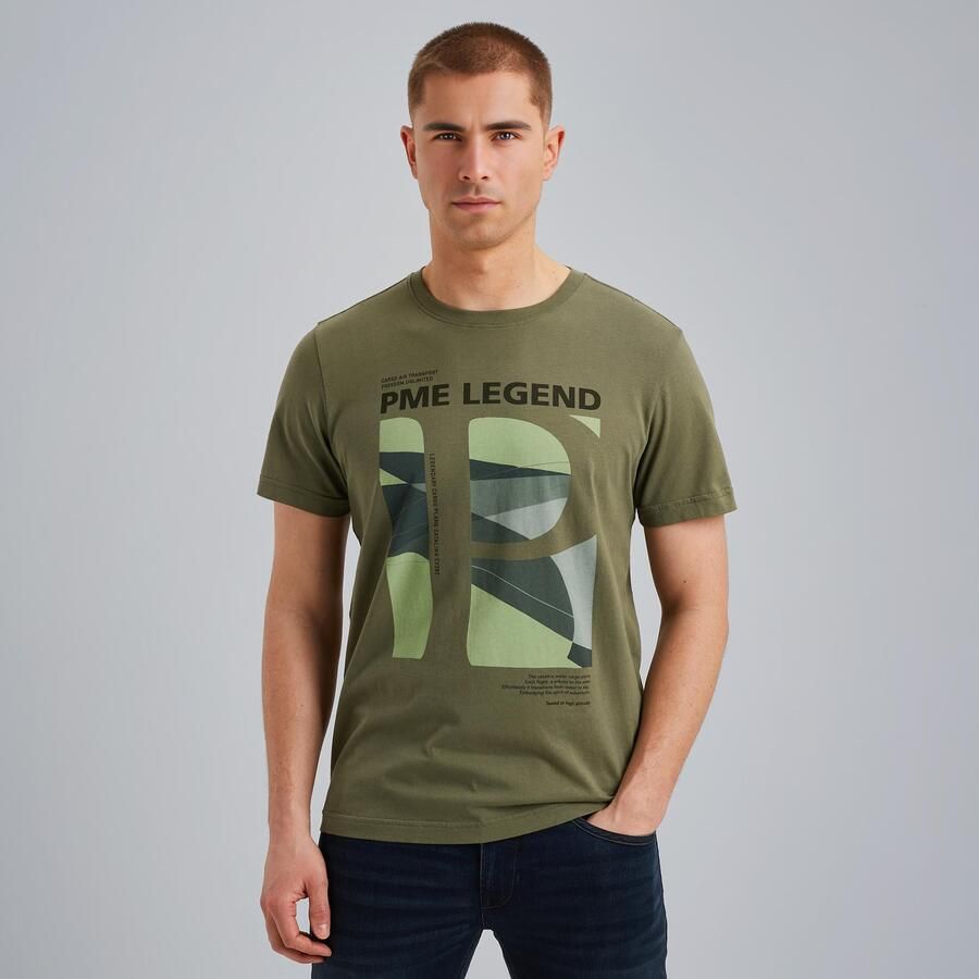 PME Legend T-shirt olijfgroen - Foto 4