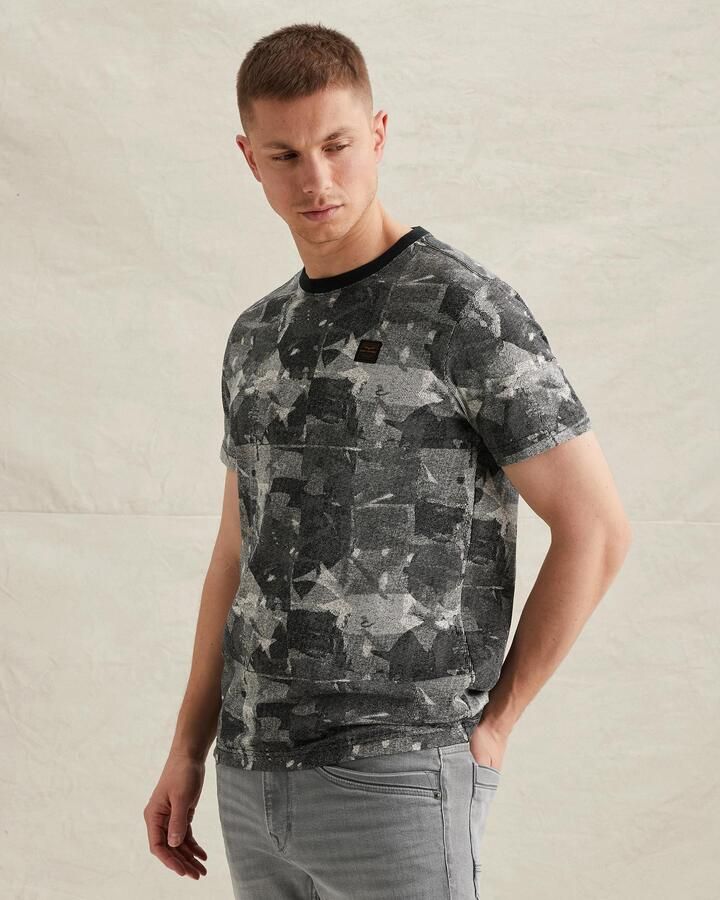 PME LEGEND T-shirt van jersey met allover print - Foto 4