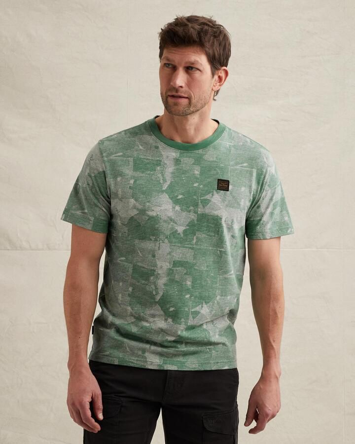 PME LEGEND T-shirt van jersey met allover print - Foto 4