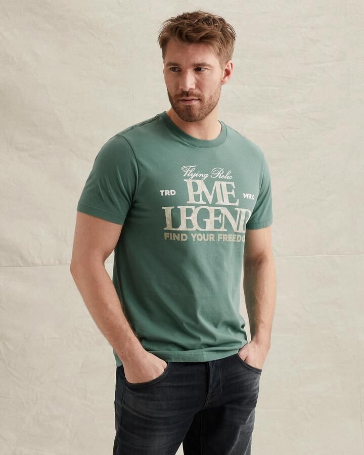 PME LEGEND T-shirt van jersey met groot artwork - Foto 5