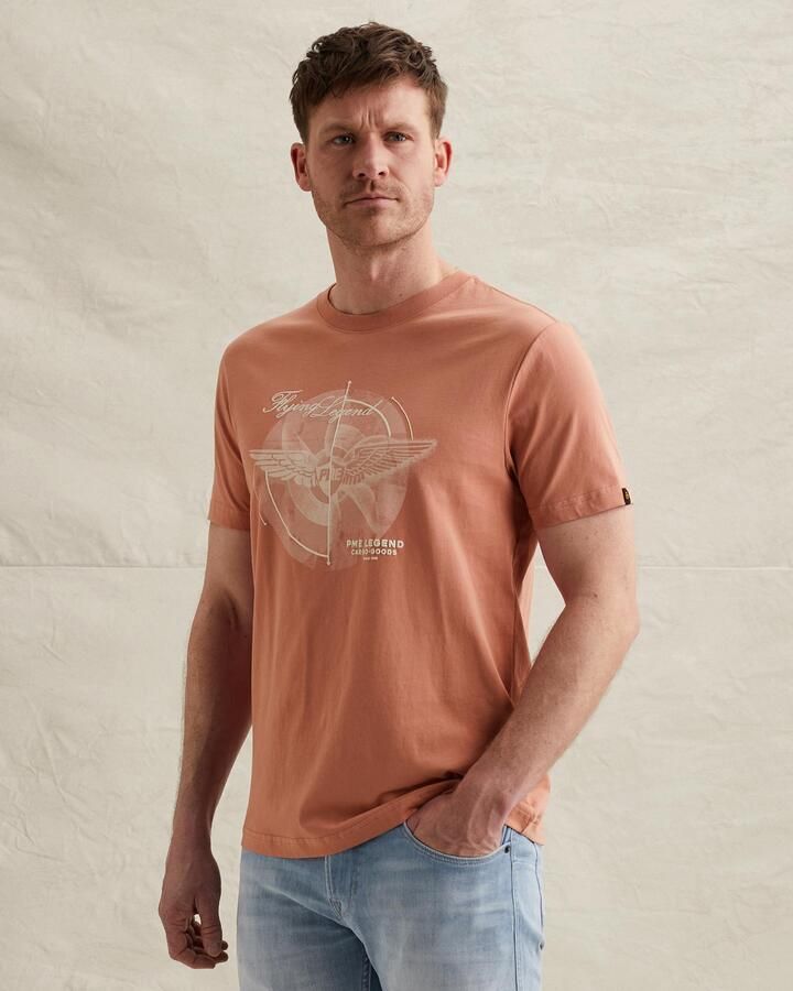 PME LEGEND T-shirt van jersey met groot artwork op de borst - Foto 2