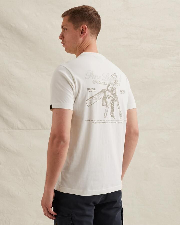 PME LEGEND T-shirt van jersey met groot artwork op de rug