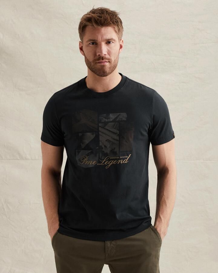 PME LEGEND T-shirt van jersey met stoer artwork - Foto 3