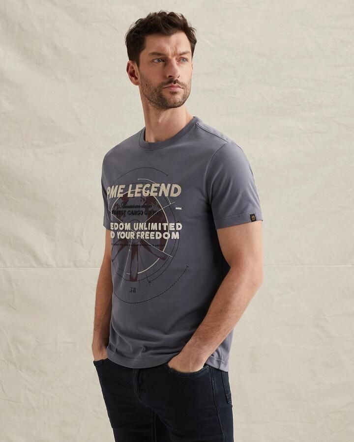 PME LEGEND T-shirt van katoenen jersey met artwork - Foto 2