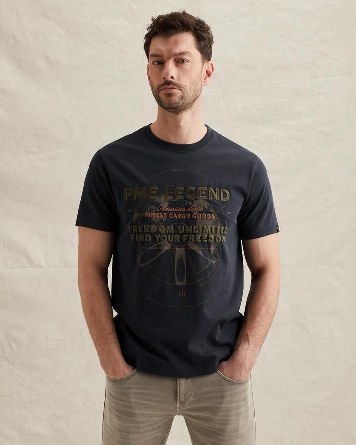 PME LEGEND T-shirt van katoenen jersey met artwork - Foto 2