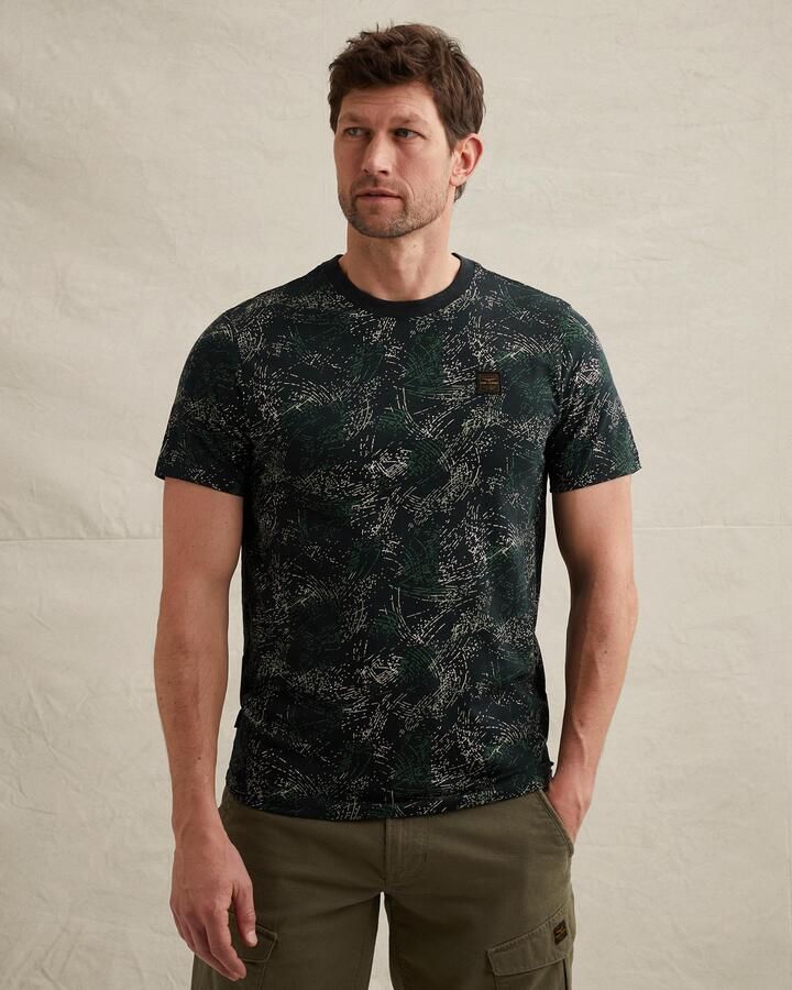 PME LEGEND T-shirt van slub jersey met allover print - Foto 4
