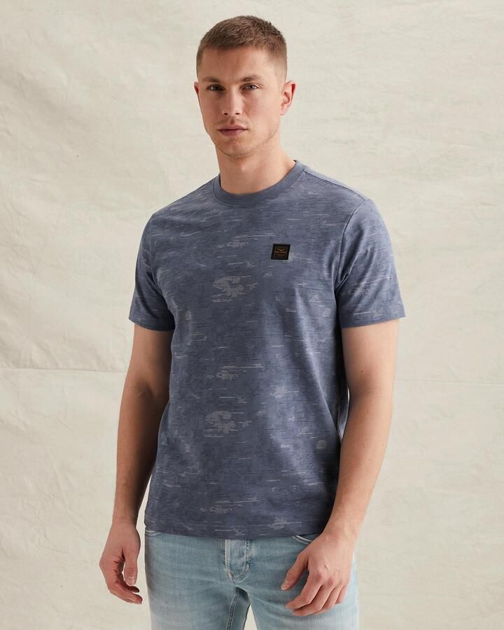 PME LEGEND T-shirt van slubkatoen met allover print - Foto 3