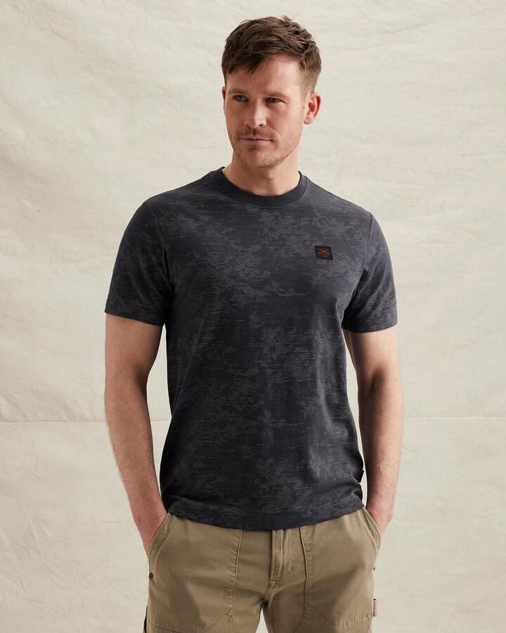 PME LEGEND Heren Polo's & T-shirts Aop Cotton Slub Donkerblauw - Foto 7