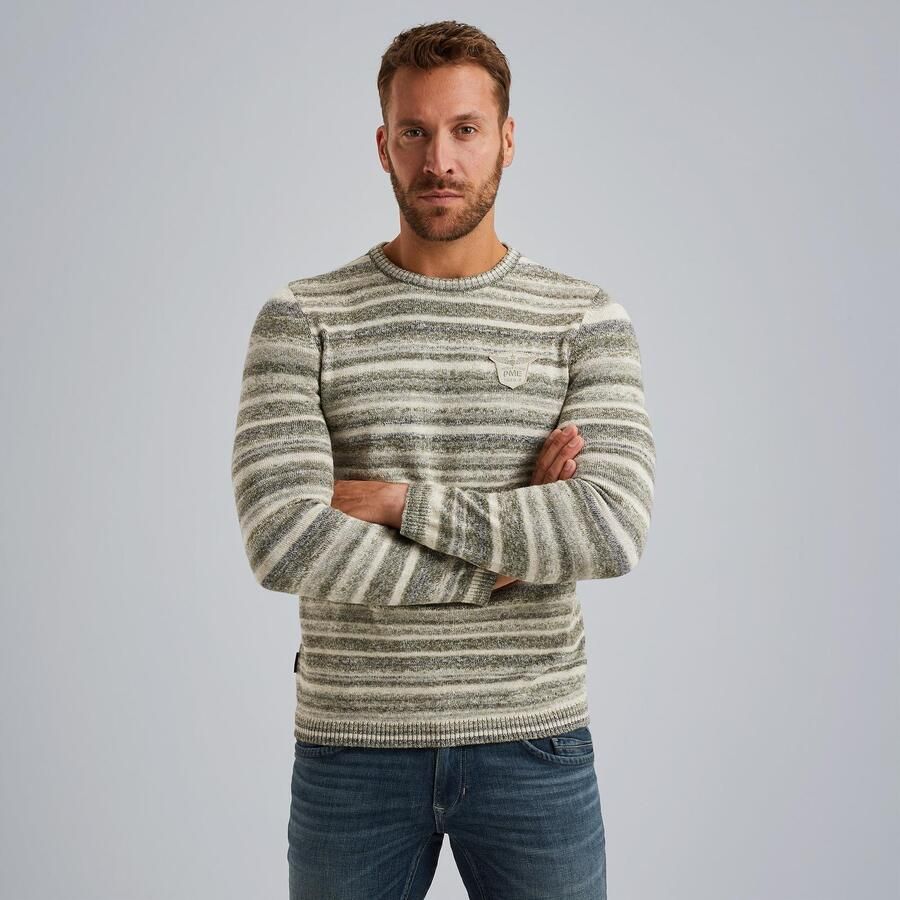Pme legend R-neck Gradient Stripe Trui