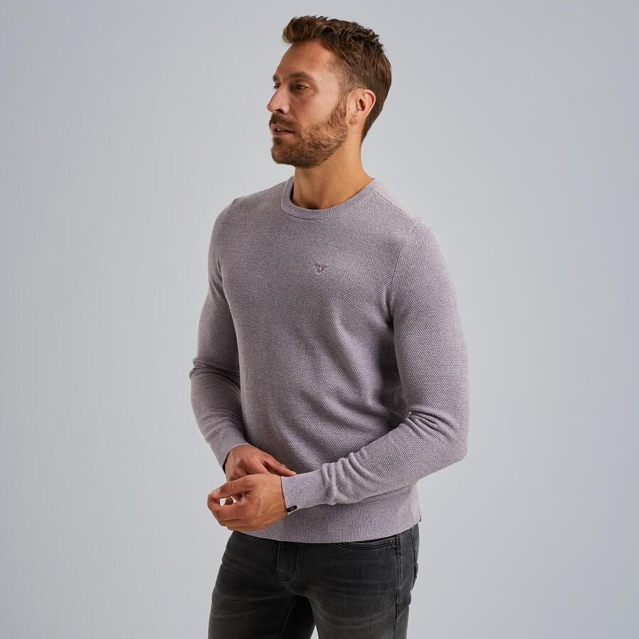 PME Legend Casual Cotton Modal Pullover Purple Heren - Foto 4