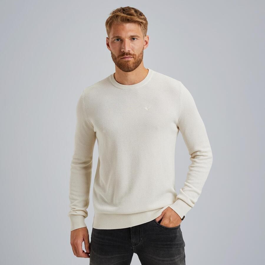 PME LEGEND Heren Truien & Vesten R-neck Cotton Modal Beige - Foto 5