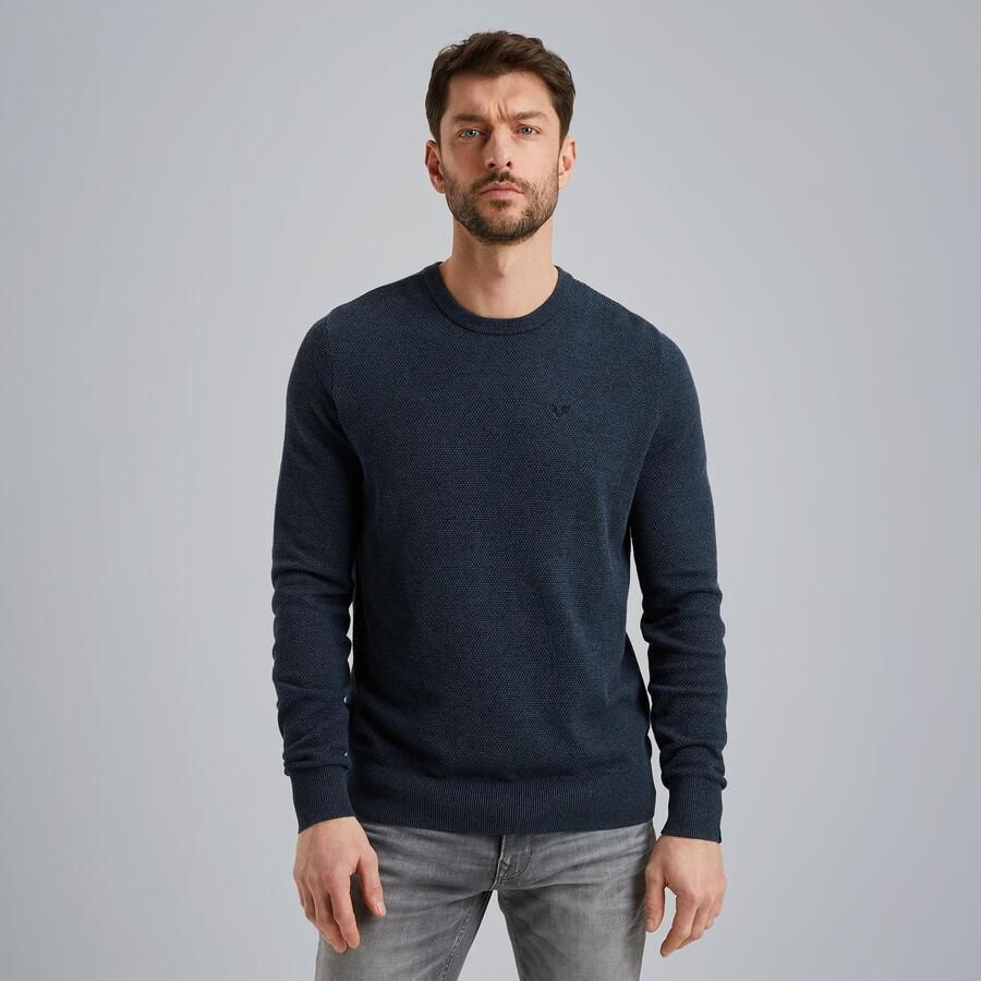 PME LEGEND Heren Truien & Vesten R-neck Cotton Modal Blauw - Foto 5