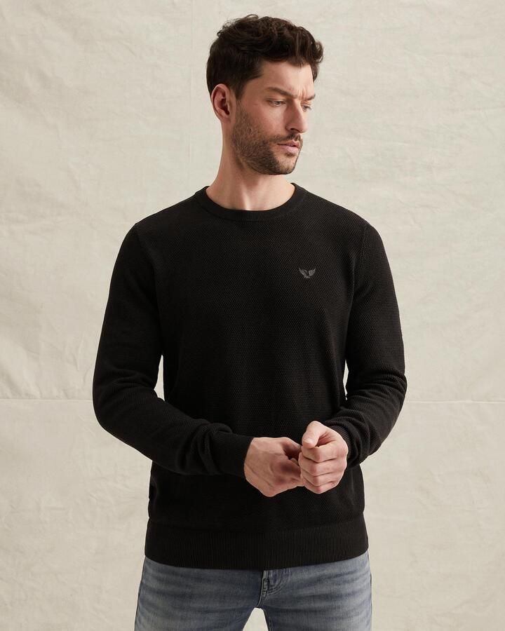PME LEGEND Heren Truien & Vesten Cotton Modal Zwart - Foto 8