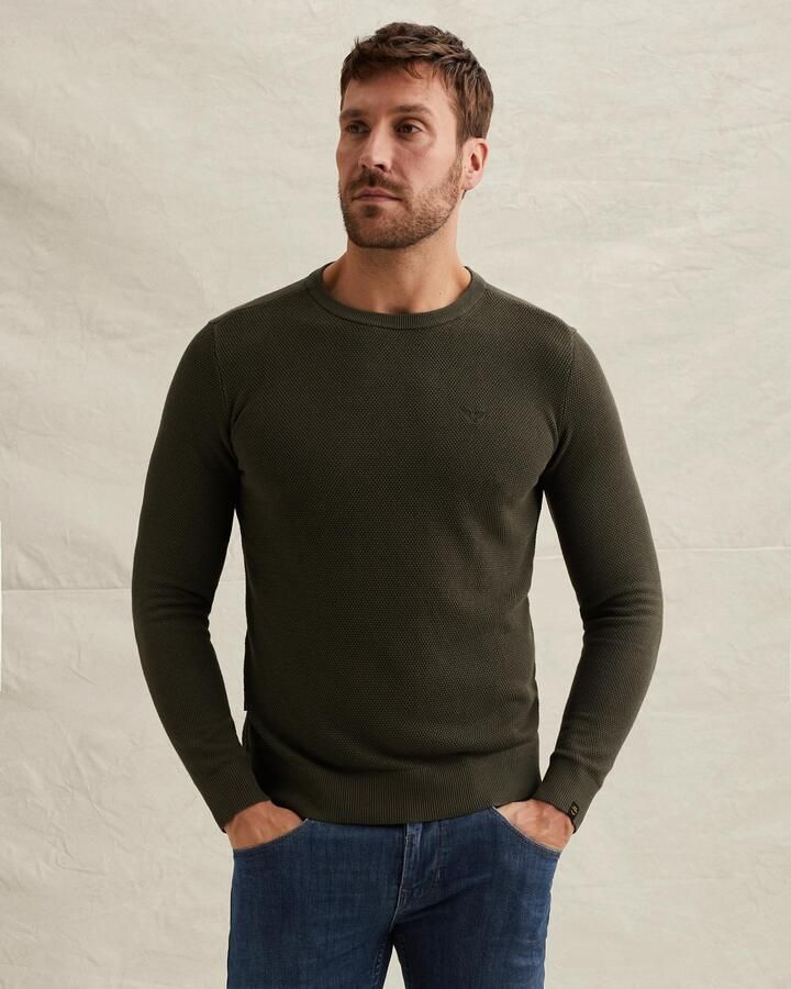 PME LEGEND Heren Truien & Vesten Cotton Modal Donkergroen - Foto 6